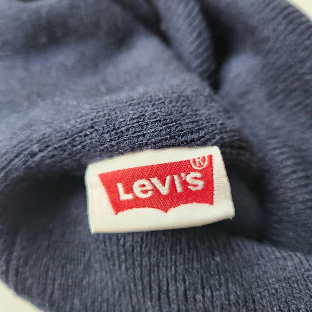 Levi's Dark Blue Knit Beanie with Red Logo - Picture 5 of 7